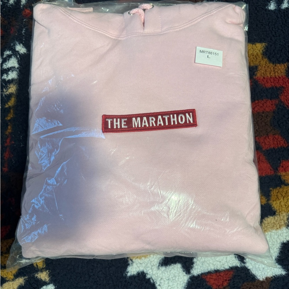 The Marathon Clothing Pink Sweater Size L Nipsey Hussle New